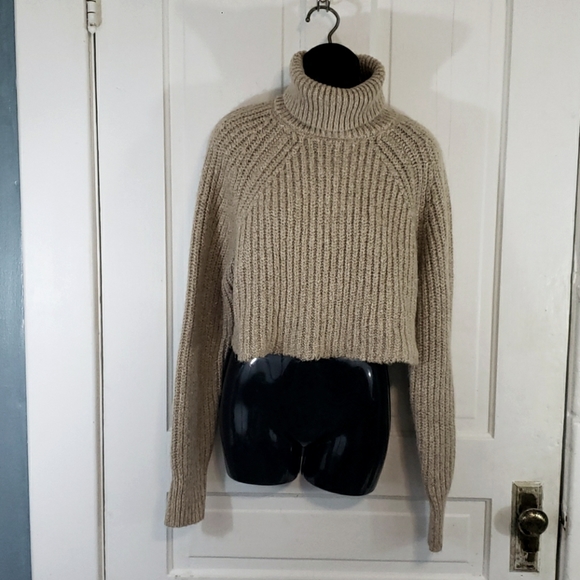 Asos Cropped Turtleneck Sweater